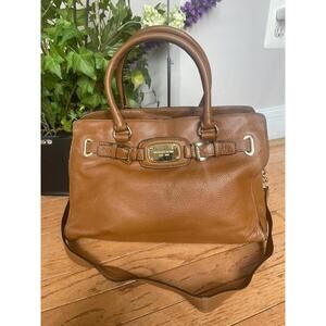 Michael Kors pebbled Tote Leather bag purse (180